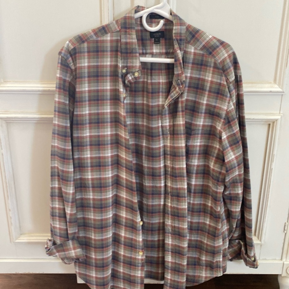 Jcrew slim fit flannel  Sz XL
